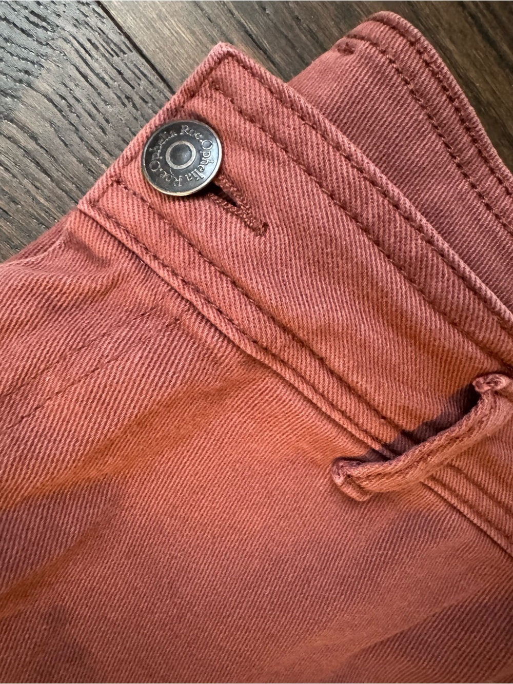 Womens Rust Corduroy Pants